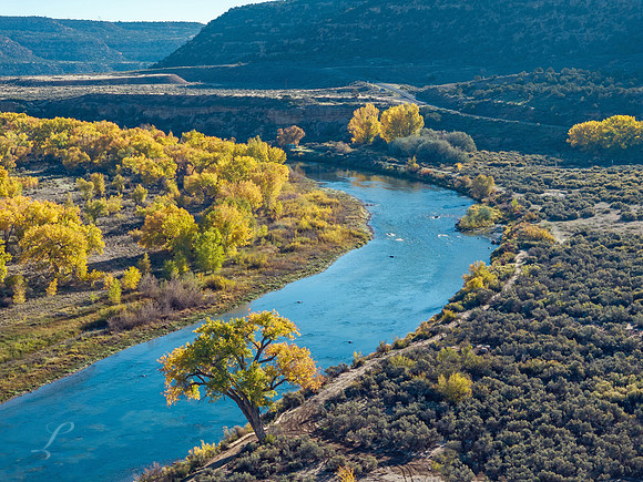 San Juan River Drone Shot