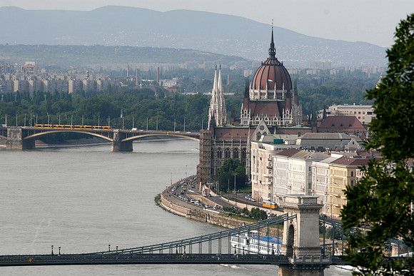Budapest Parliament Building From Gellért Hill