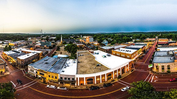 Downtown Nacogdoches Panorama Cutout