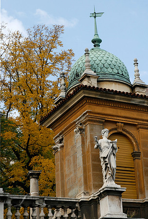 Statue In Autumn