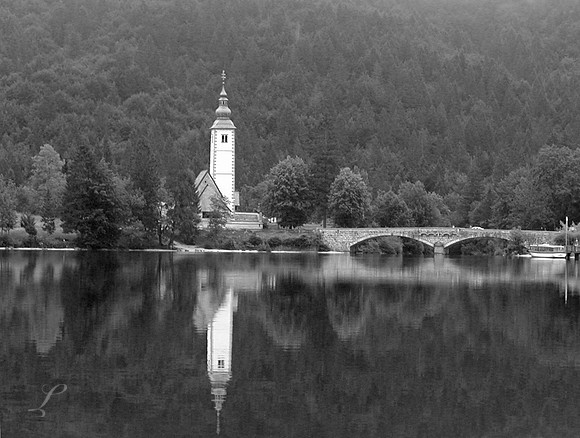 Lake Bohinj, Slovenia Church