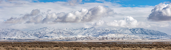 Utah Mountain Clouds Panorama