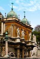 Building Facade & Statues, Budapest