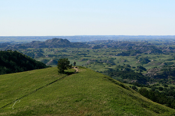 Man On Hill, North Dakota