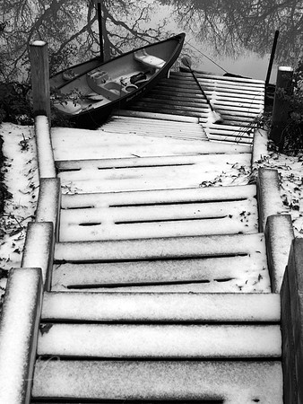Snow At The San Saba River, Menard, Texas