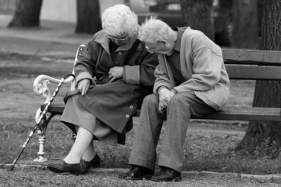 Old Couple, Gyula, Hungary