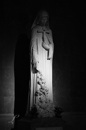 Mother Mary B&W