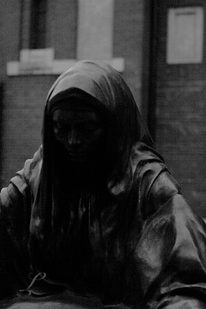 Statue At Votive Church of Szeged, Hungary