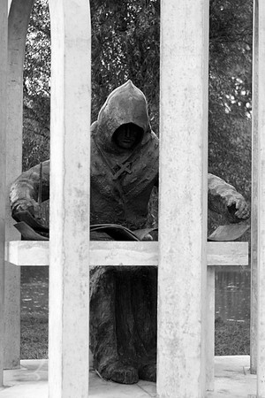 Ópusztaszer, Hungary Priest Statue