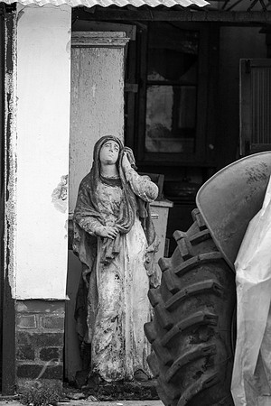 Mary Statue In Garage Gyula