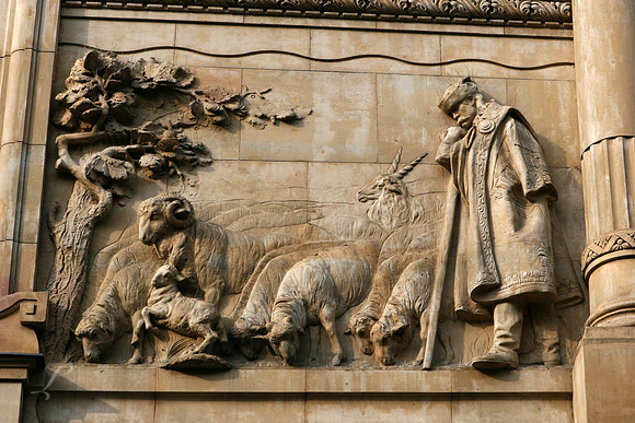 Wall Carving, Ethnographic Museum - Budapest, Hungary